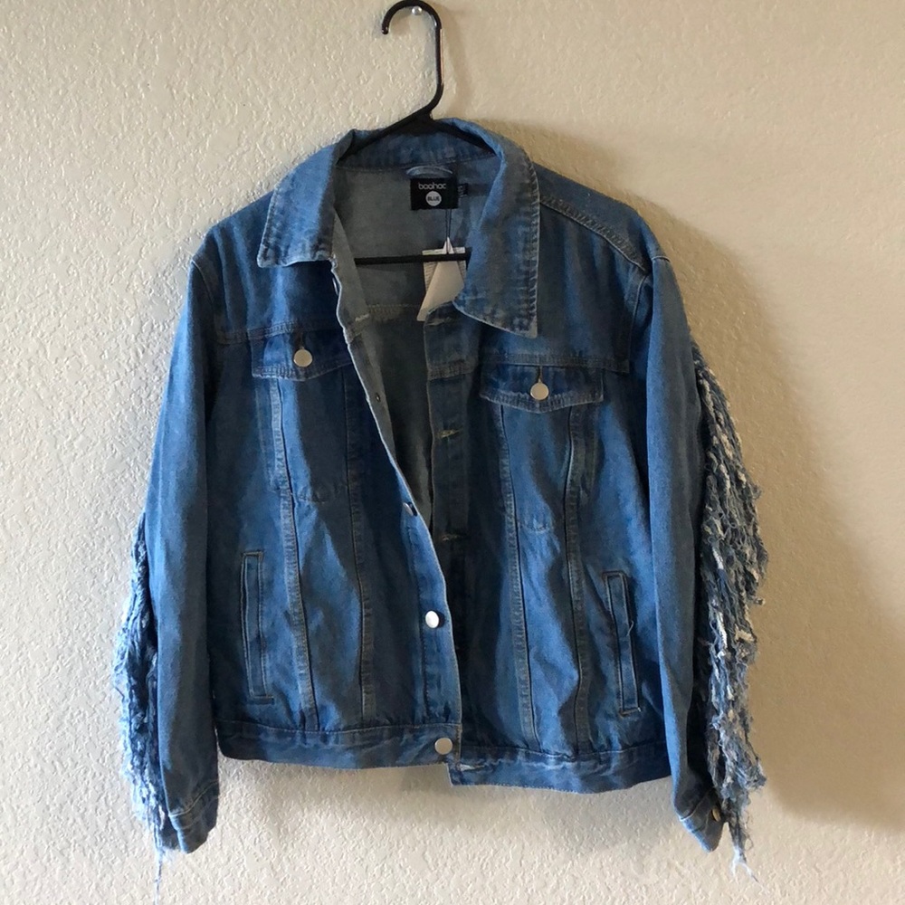 Fringe denim jacket